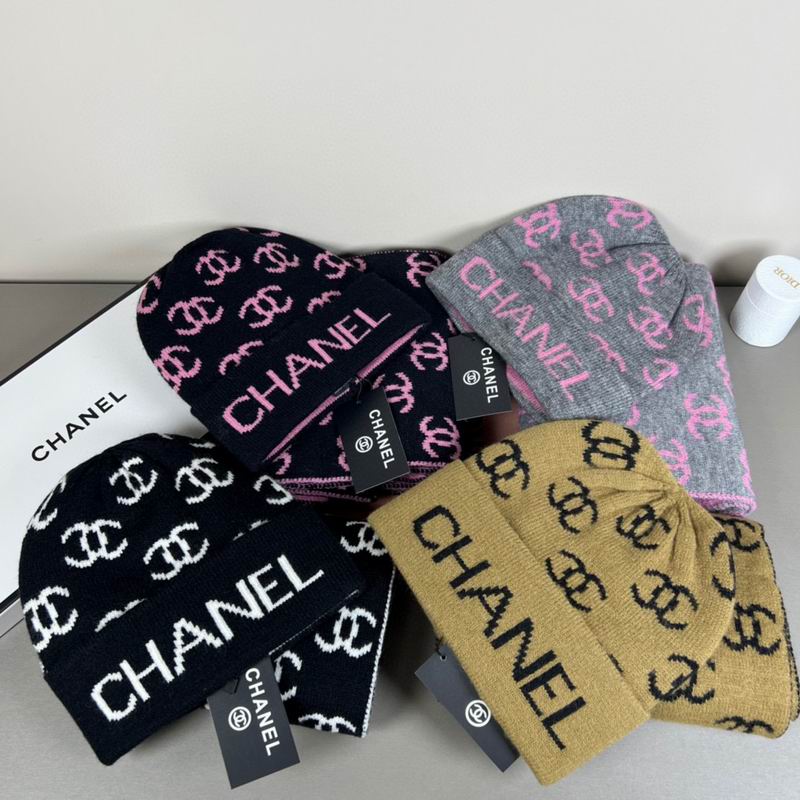 Chanel scarf hat dx11
